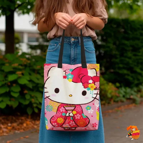 Сумка-шоппер с принтом Hello Kitty Сумка-шоппер с принтом Hello Kitty