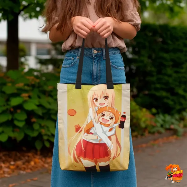 Сумка-шоппер с принтом Himouto! Umaru-chan Двуличная сестрёнка Умару-чан! Сумка-шоппер с принтом Himouto! Umaru-chan Двуличная сестрёнка Умару-чан!