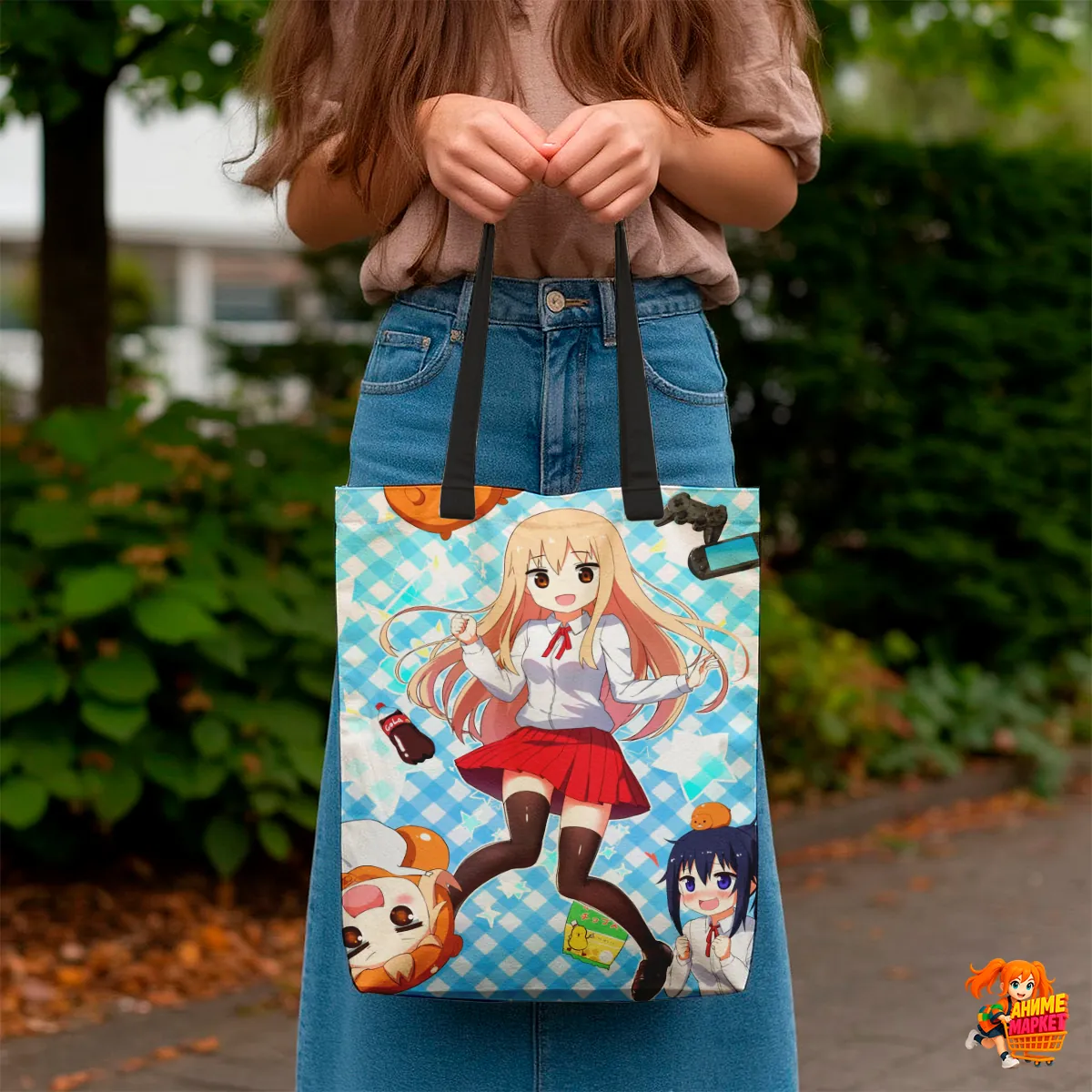 Сумка-шоппер с принтом Himouto! Umaru-chan Двуличная сестрёнка Умару-чан!