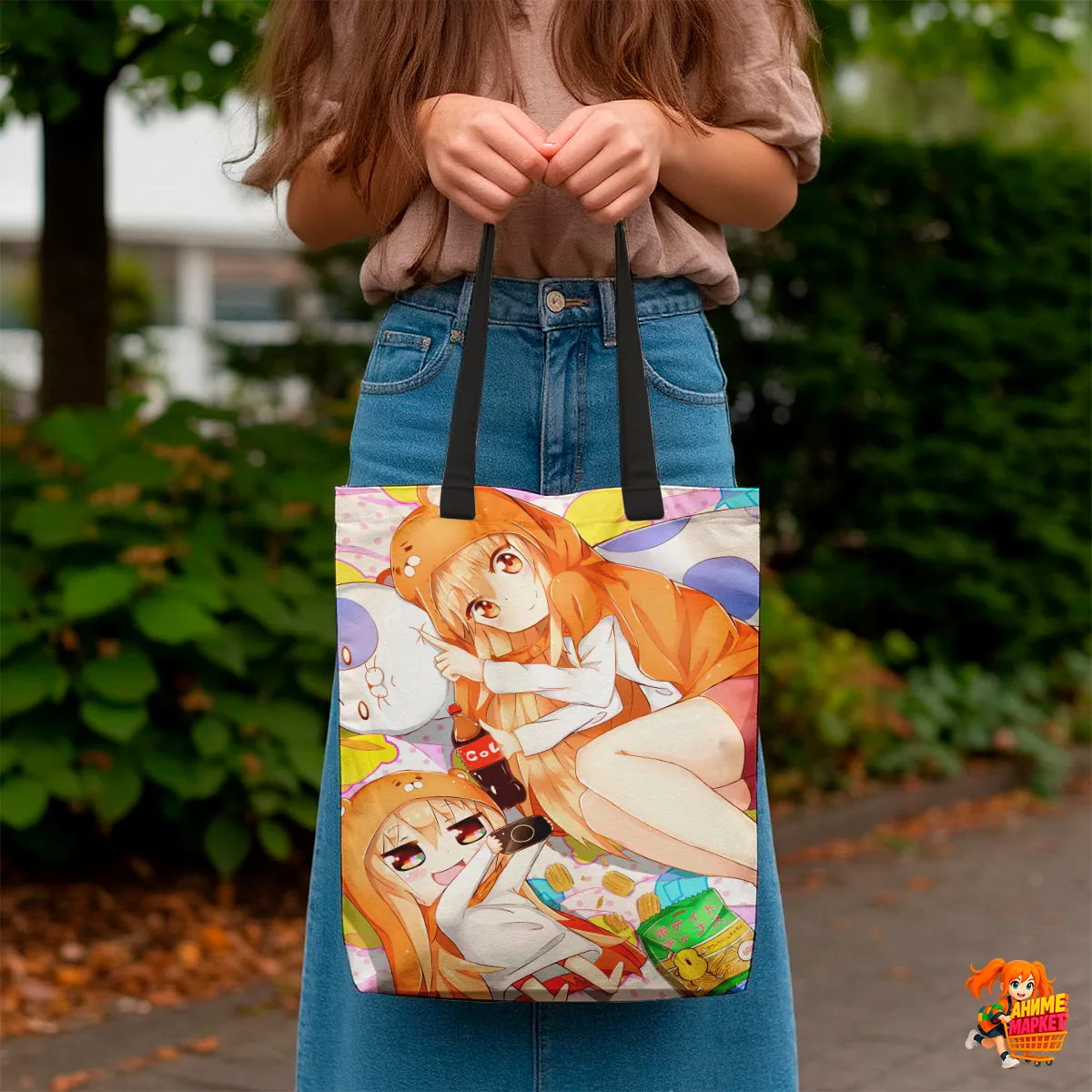 Сумка-шоппер с принтом Himouto! Umaru-chan Двуличная сестрёнка Умару-чан!