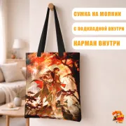 Сумка-шоппер с принтом Honkai: Star Rail Хонкай Стар Рейл Дань Хэн