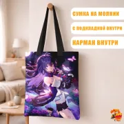 Сумка-шоппер с принтом Honkai: Star Rail Хонкай Стар Рейл Зеле
