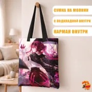 Сумка-шоппер с принтом Honkai: Star Rail Хонкай Стар Рейл Кафка