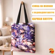Сумка-шоппер с принтом Honkai: Star Rail Хонкай Стар Рейл Байлу