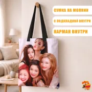 Сумка-шоппер с принтом k-pop ITZY