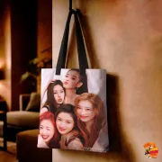 Сумка-шоппер с принтом k-pop ITZY