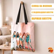 Сумка-шоппер с принтом k-pop ITZY