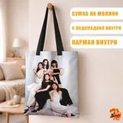 Сумка-шоппер с принтом k-pop IVE