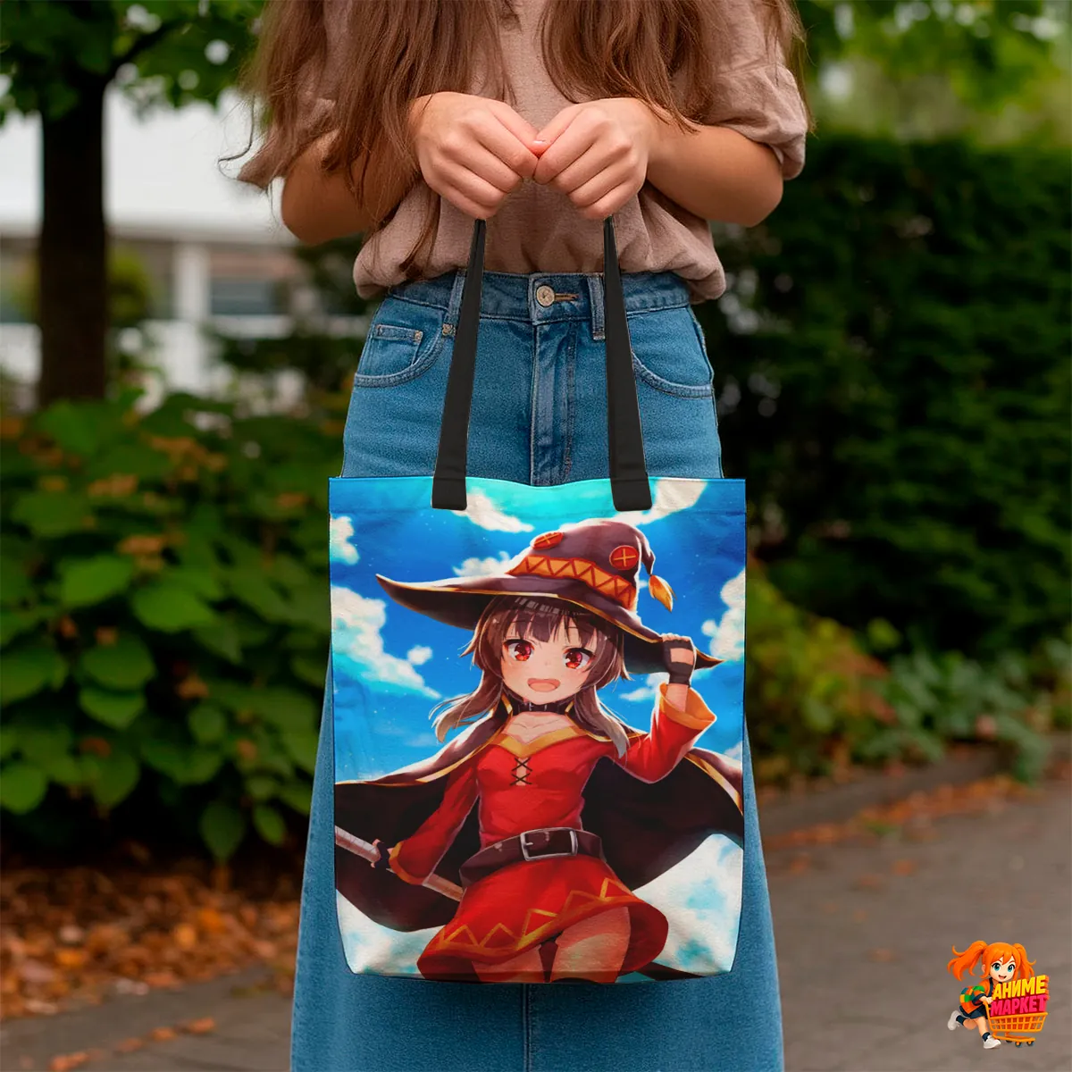 Сумка-шоппер с принтом Konosuba Коносуба Мегумин