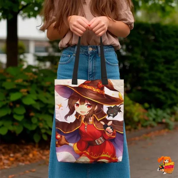 Сумка-шоппер с принтом Konosuba Коносуба Мегумин Сумка-шоппер с принтом Konosuba Коносуба Мегумин