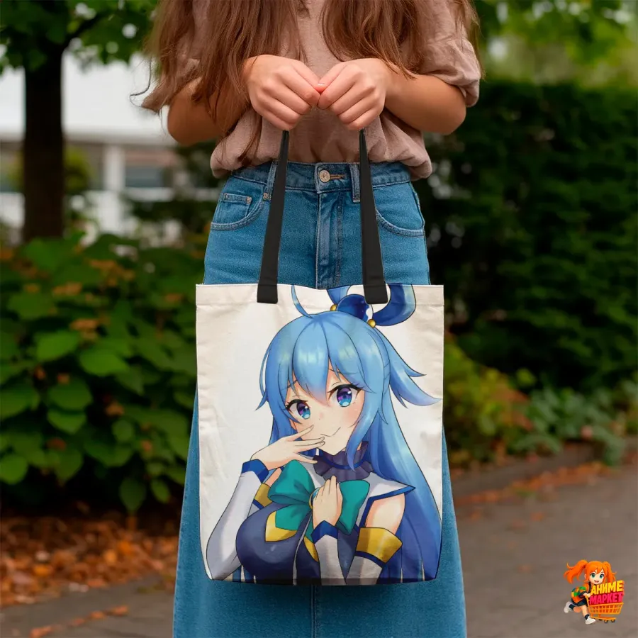 Сумка-шоппер с принтом Konosuba Коносуба Аква
