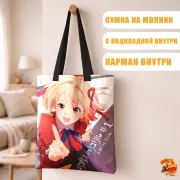 Сумка-шоппер с принтом Lycoris Recoil Тисато Нисикиги