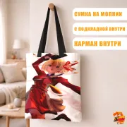 Сумка-шоппер с принтом Lycoris Recoil Тисато Нисикиги