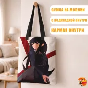 Сумка-шоппер с принтом Lycoris Recoil Такина Иноуэ
