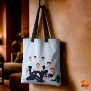 Сумка-шоппер с принтом k-pop Monsta X