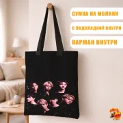 Сумка-шоппер с принтом k-pop Monsta X