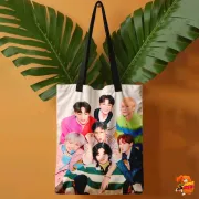 Сумка-шоппер с принтом k-pop Monsta X