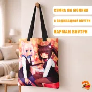 Сумка-шоппер с принтом Nekopara Чокола и Ванилла