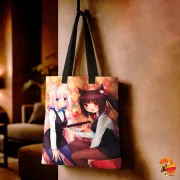 Сумка-шоппер с принтом Nekopara Чокола и Ванилла