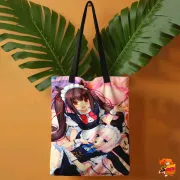 Сумка-шоппер с принтом Nekopara Чокола и Ванилла