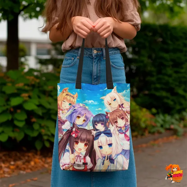 Сумка-шоппер с принтом Nekopara