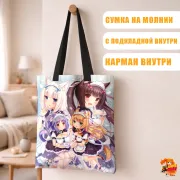 Сумка-шоппер с принтом Nekopara