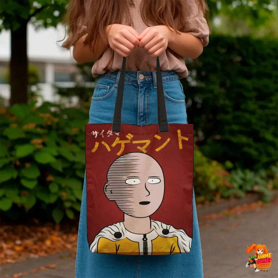Сумка-шоппер с принтом OnePunchMan Сайтама