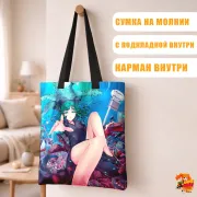 Сумка-шоппер с принтом OnePunchMan Тацумаки