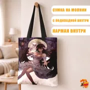 Сумка-шоппер с принтом Overlord Альбедо