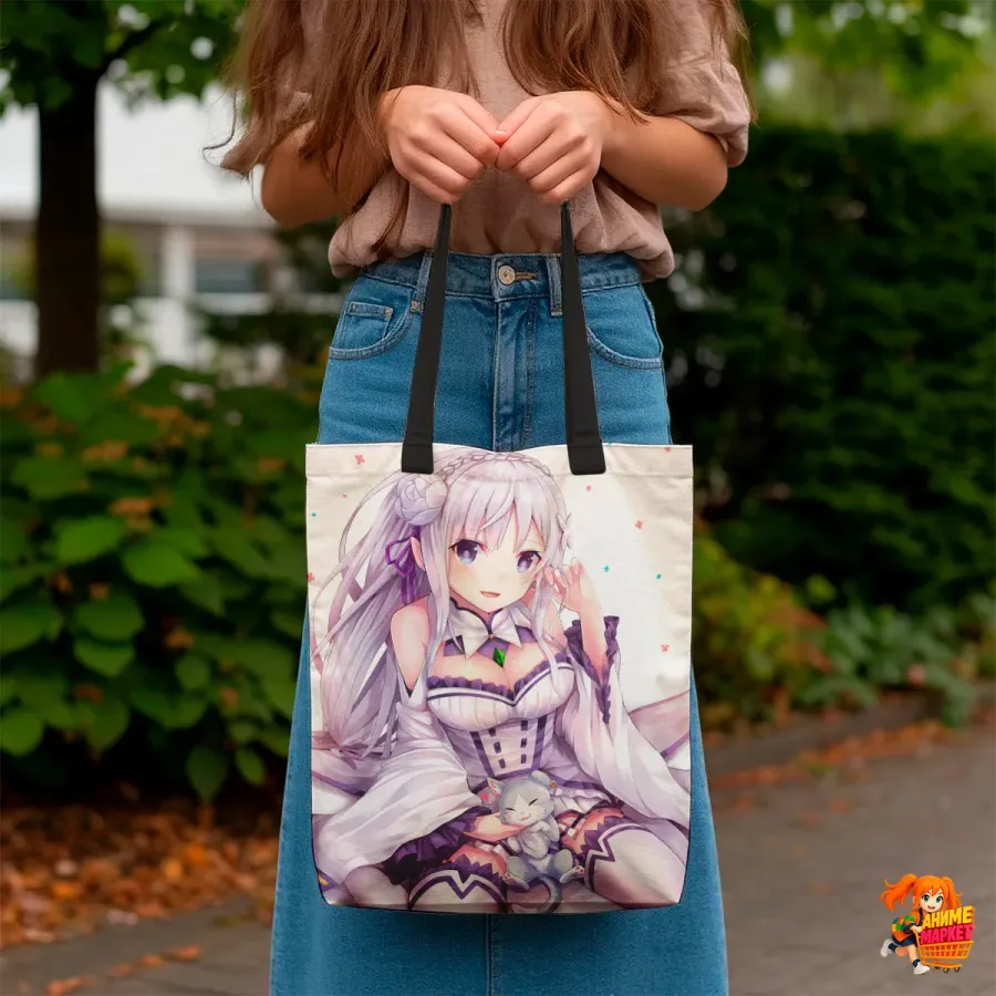 Сумка-шоппер с принтом Re: Zero Эмилия