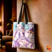 Сумка-шоппер с принтом Re: Zero Эмилия