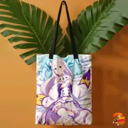 Сумка-шоппер с принтом Re: Zero Эмилия