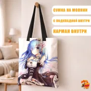 Сумка-шоппер с принтом Re: Zero Рем