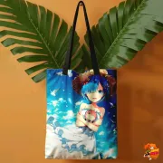 Сумка-шоппер с принтом Re: Zero Рем