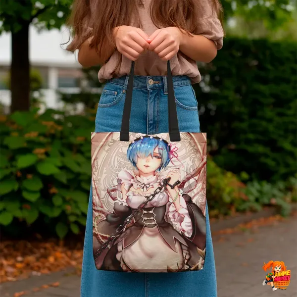 Сумка-шоппер с принтом Re: Zero Рем