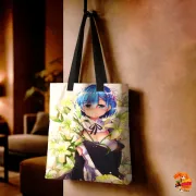 Сумка-шоппер с принтом Re: Zero Рем