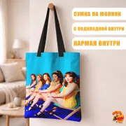 Сумка-шоппер с принтом k-pop Red Velvet