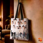 Сумка-шоппер с принтом k-pop SEVENTEEN