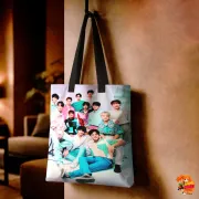 Сумка-шоппер с принтом k-pop SEVENTEEN