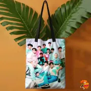 Сумка-шоппер с принтом k-pop SEVENTEEN