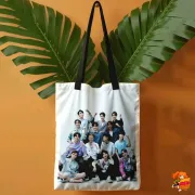 Сумка-шоппер с принтом k-pop SEVENTEEN