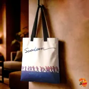 Сумка-шоппер с принтом k-pop SEVENTEEN