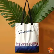 Сумка-шоппер с принтом k-pop SEVENTEEN