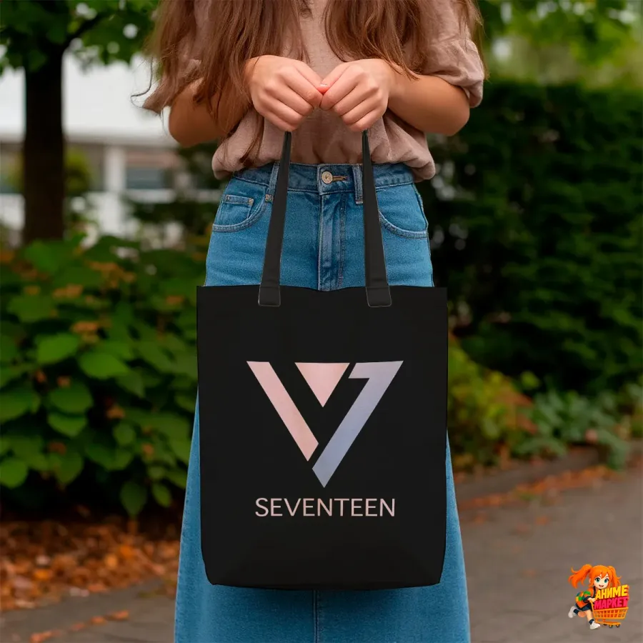 Сумка-шоппер с принтом k-pop SEVENTEEN
