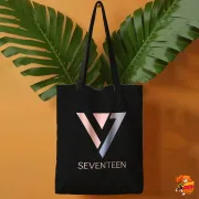 Сумка-шоппер с принтом k-pop SEVENTEEN
