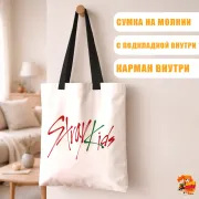 Сумка-шоппер с принтом k-pop Stray Kids