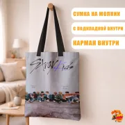 Сумка-шоппер с принтом k-pop Stray Kids