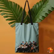 Сумка-шоппер с принтом k-pop Stray Kids