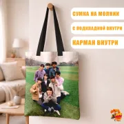 Сумка-шоппер с принтом k-pop Stray Kids