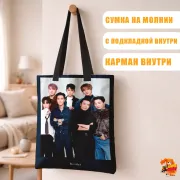 Сумка-шоппер с принтом k-pop Super Junior